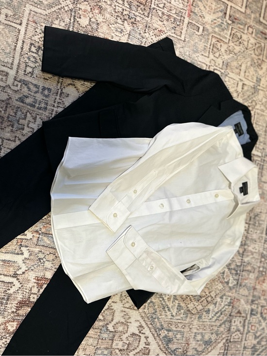 Crewcuts Other - Crewcuts Thompson Boys Black Suit 2-Piece + Crewcuts White Dress Shirt Size 8